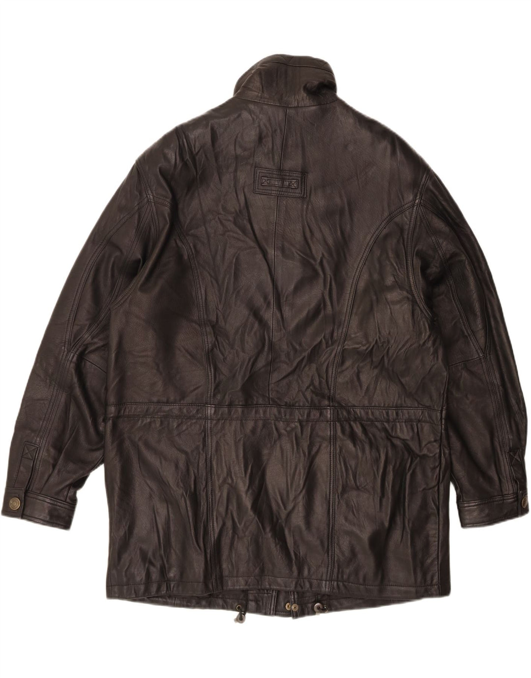 Vintage herre læderjakke IT 52 XL sort læder