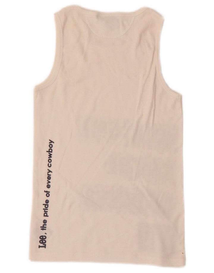 Lee Girls Grafisk Vest Top 11-12 År Hvid Bomuld