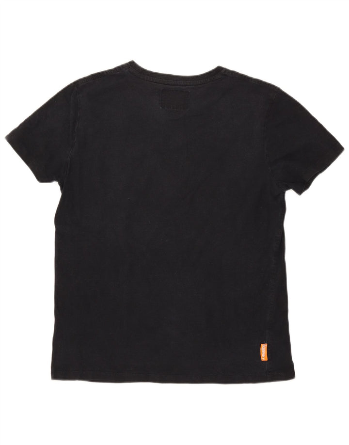 Superdry T-shirt top til mænd, stor sort bomuld