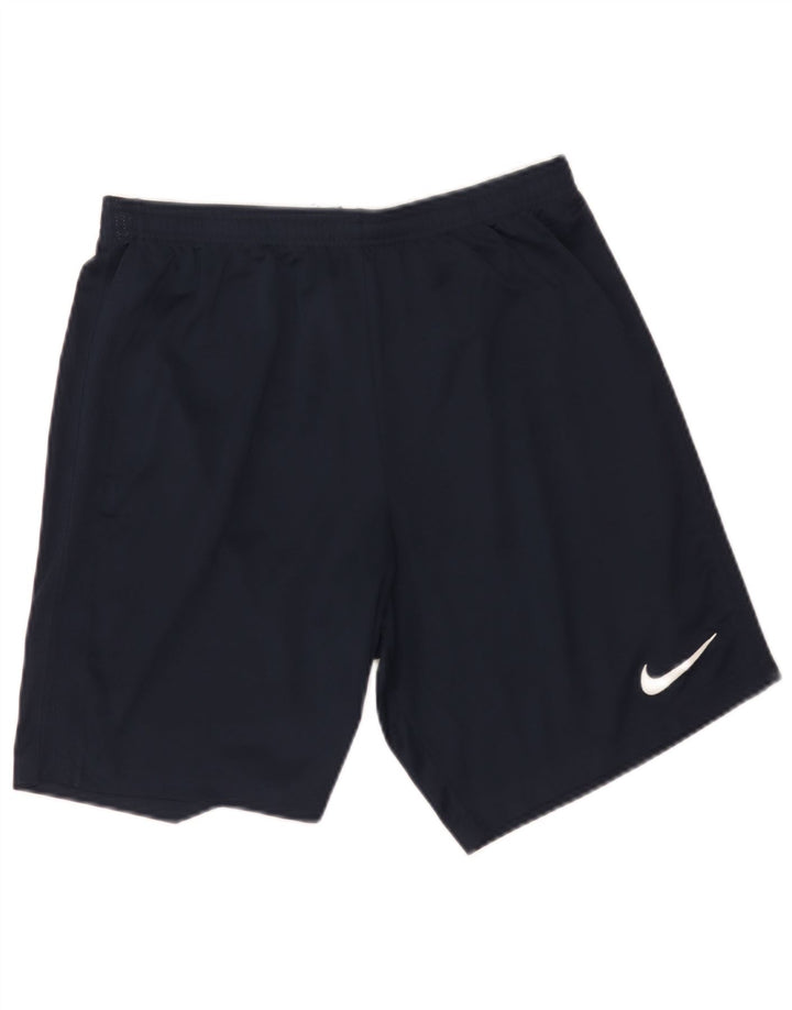 Nike Herre Dri Fit sportsshorts store marineblå polyester