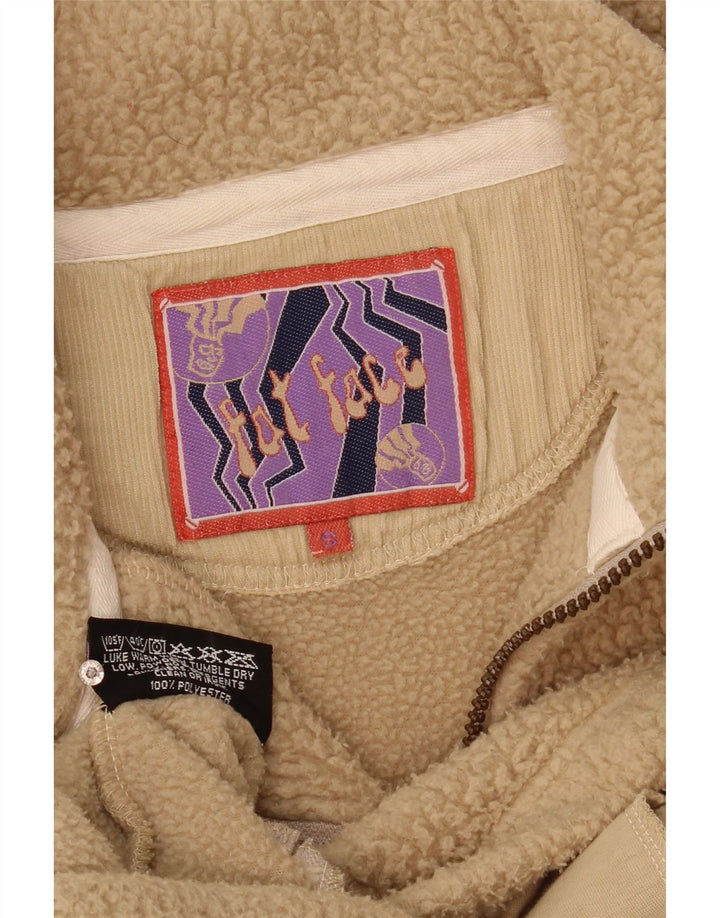 Fat Face Herre Polartec Zip Neck Fleece Jumper Lille Beige Polyester