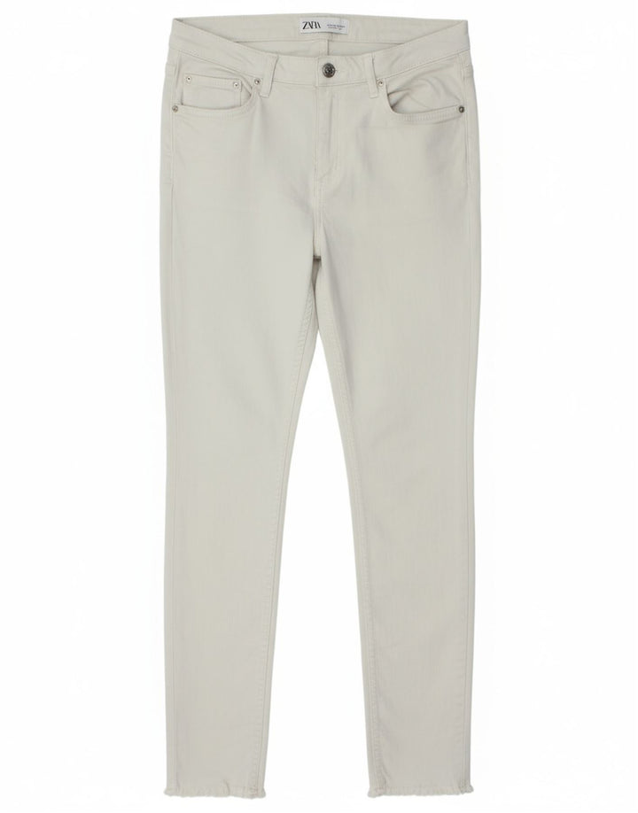 ZARA Womens Skinny Jeans EU 42 Large W32 L26 White