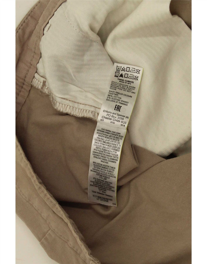Marks & Spencer Herre Chino Shorts W44 2XL Khaki Bomuld