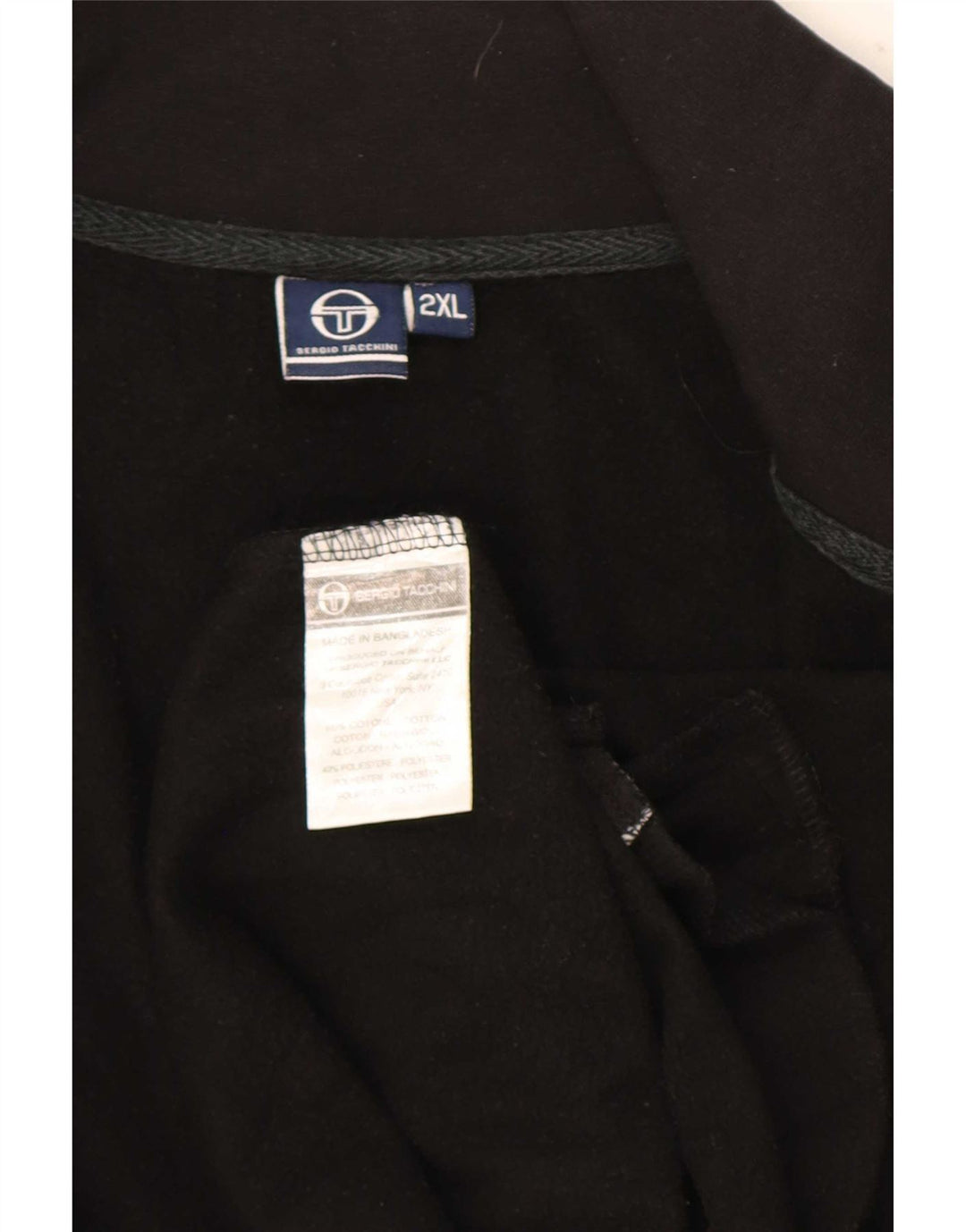 Sergio Tacchini Herre træningsdragt topjakke 2XL sort bomuld