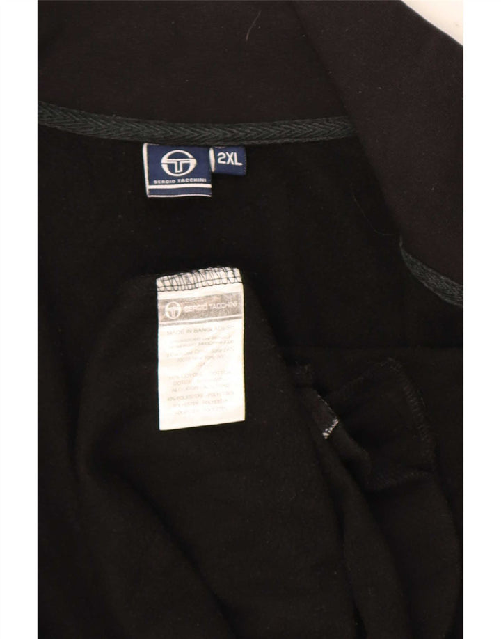 Sergio Tacchini Herre træningsdragt topjakke 2XL sort bomuld