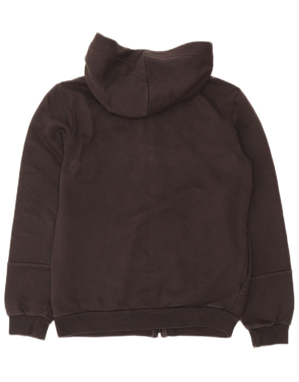 Puma Boys Grafisk hættetrøje med lynlås 13-14 år Grå bomuld