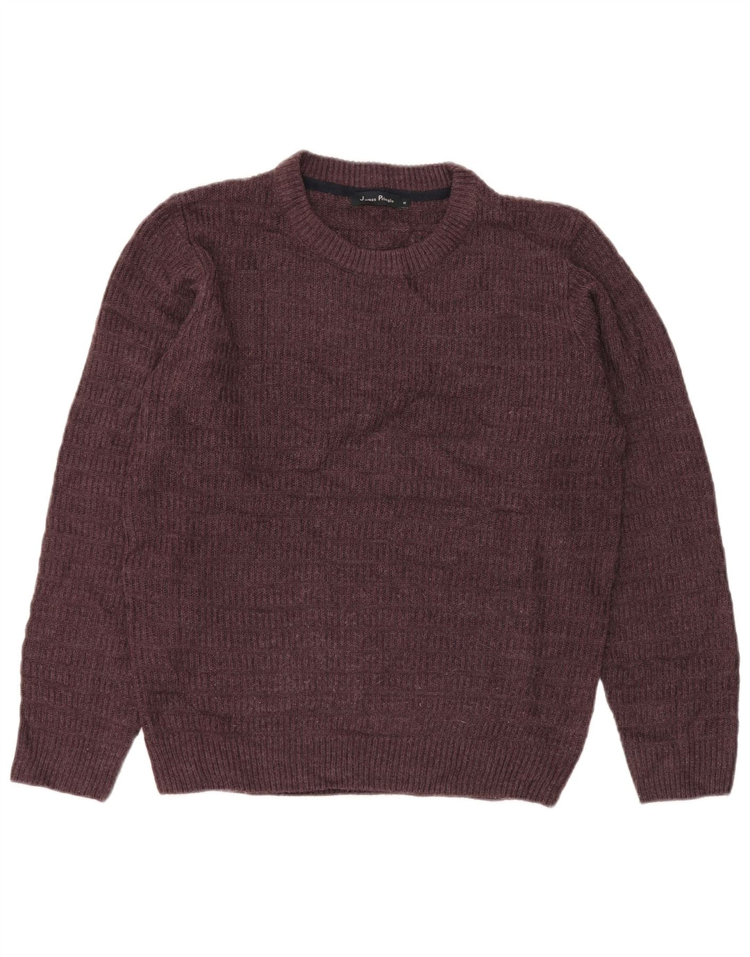 JAMES PRINGLE Herre sweater med rund hals, medium Bourgogne akryl