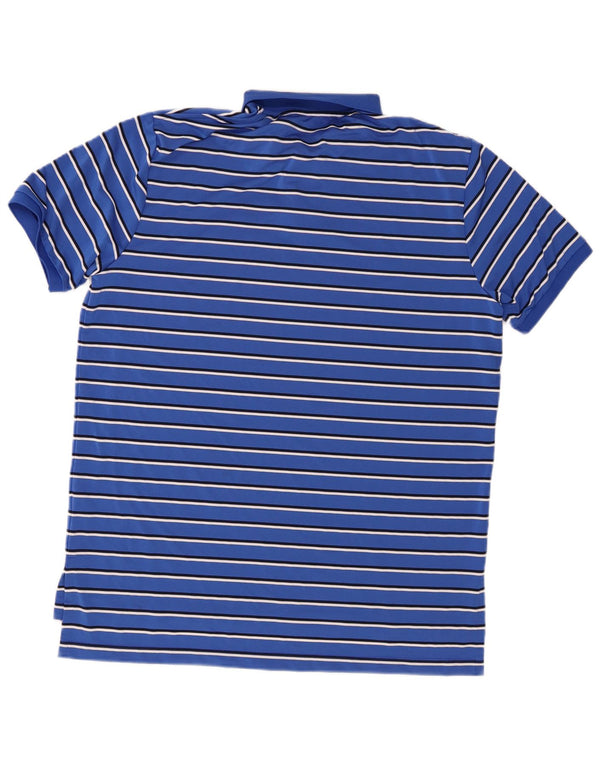 Polo Ralph Lauren herreskjorte XL blå stribet polyester
