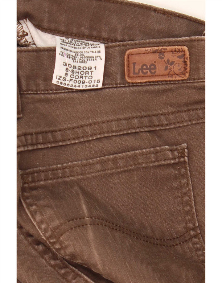 Lee Womens Relaxed Fit Straight Jeans US 8 Medium W30 L29 Brun Bomuld