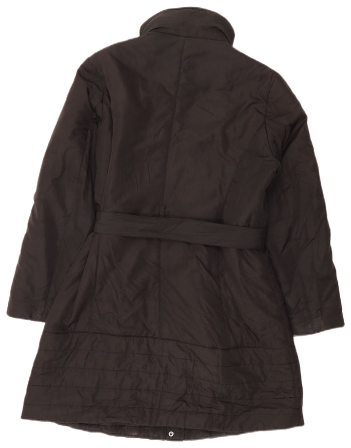 M&Co Quiltet overfrakke til kvinder UK 14 Large Black