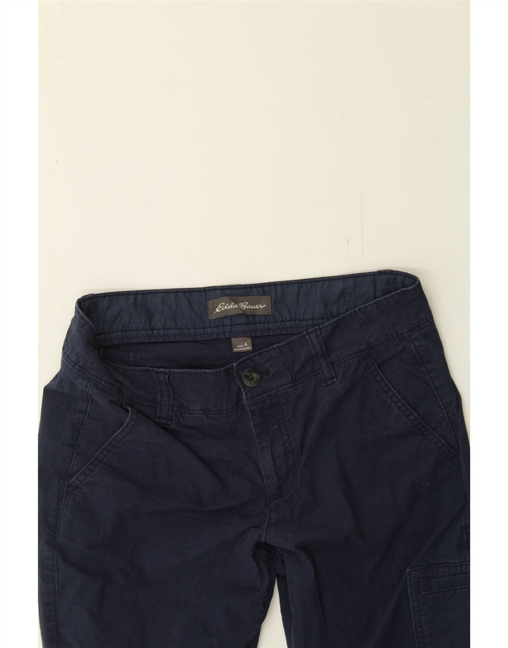 EDDIE BAUER Womens Cargo Capri Trousers US 4 Small W32 L23 Navy Blue Vintage Eddie Bauer and Second-Hand Eddie Bauer from Messina Hembry 