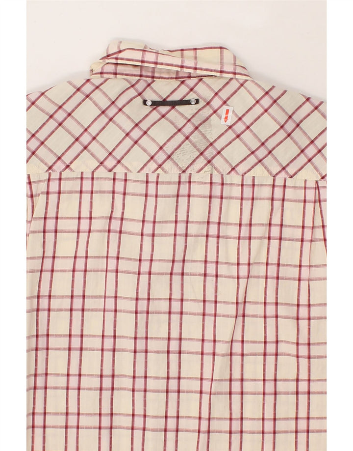 FILA Mens Shirt Medium Red Check Cotton Vintage Fila and Second-Hand Fila from Messina Hembry 