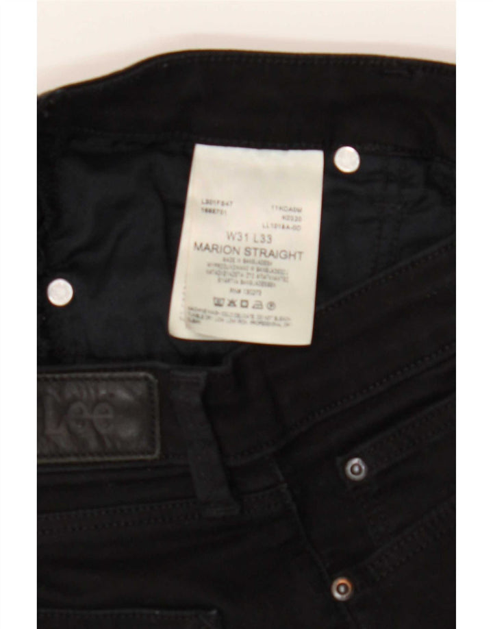Lee Dame Marion Straight Jeans W31 L33 Sort Bomuld