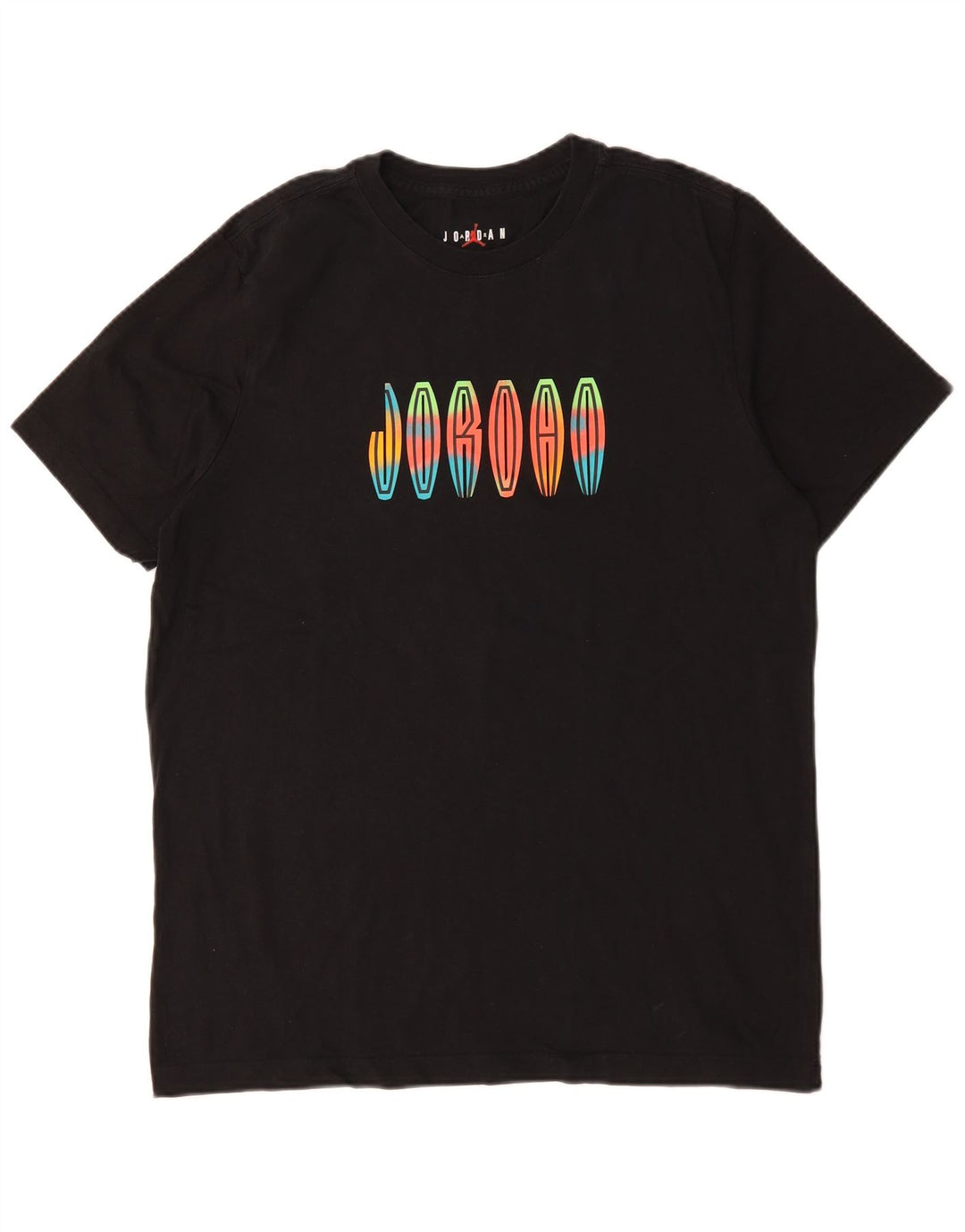 JORDAN Grafisk T-shirt top til mænd, stor sort bomuld