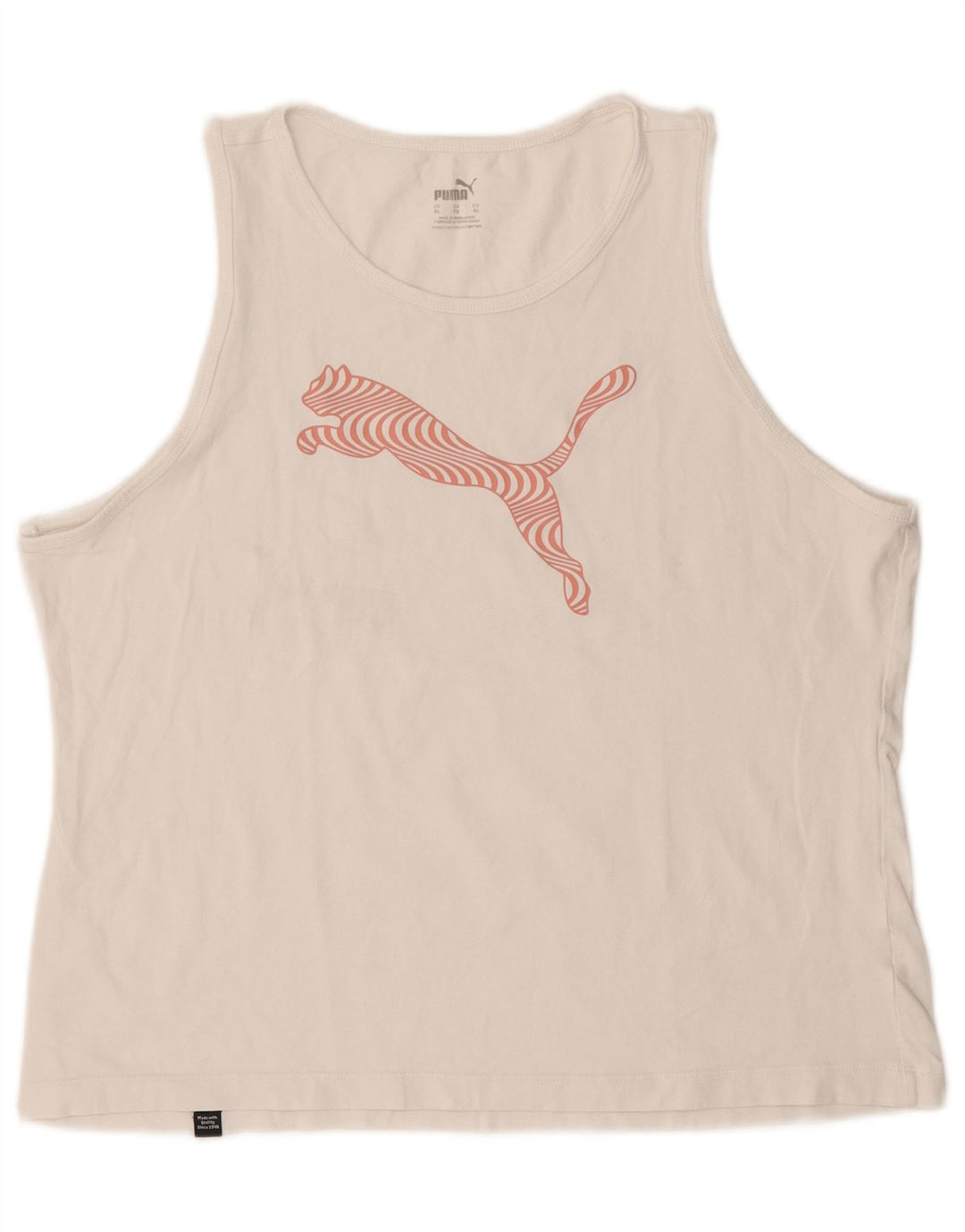 Puma Grafisk Vest Top til kvinder 18 XL Hvid