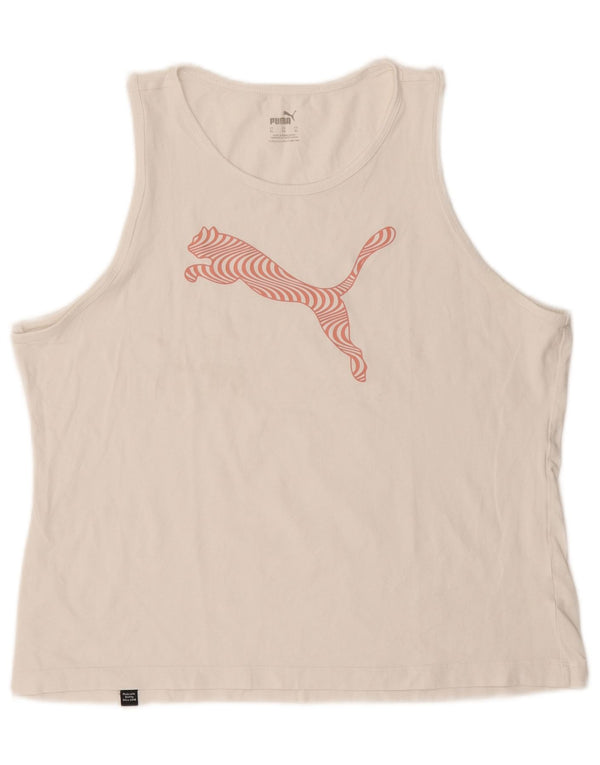Puma Grafisk Vest Top til kvinder 18 XL Hvid