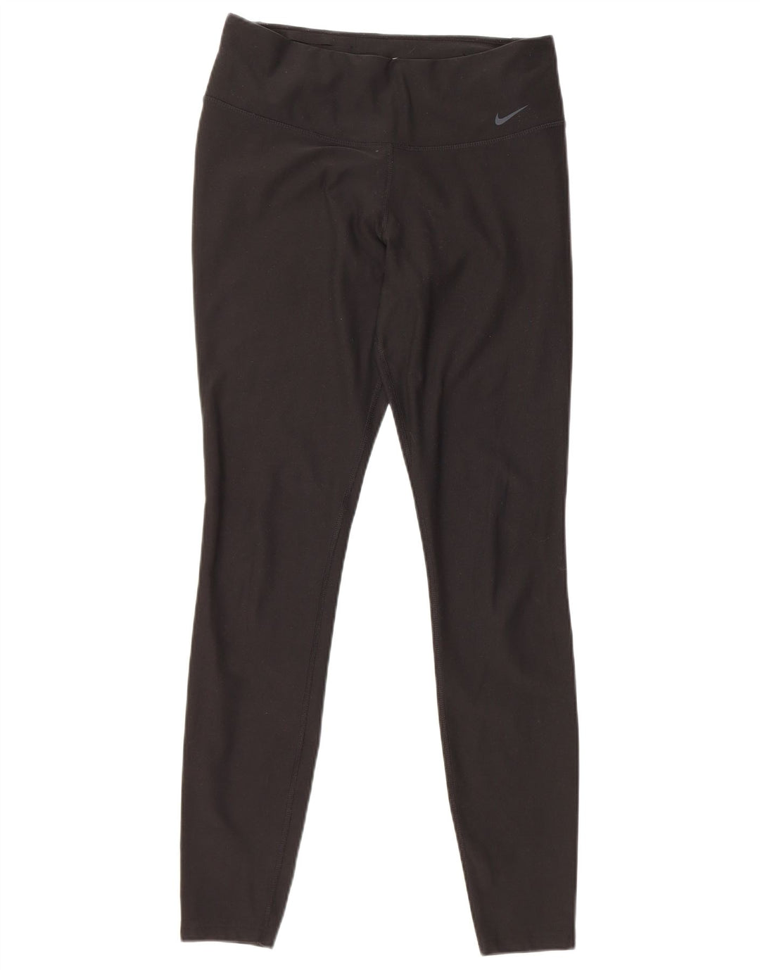 NIKE Dame Dri Fit Leggings UK 14 Medium Sort Polyester