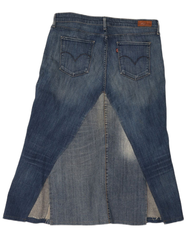 Levi's Dame Demi Curve Skinny denimnederdel W32 Stor blå bomuld
