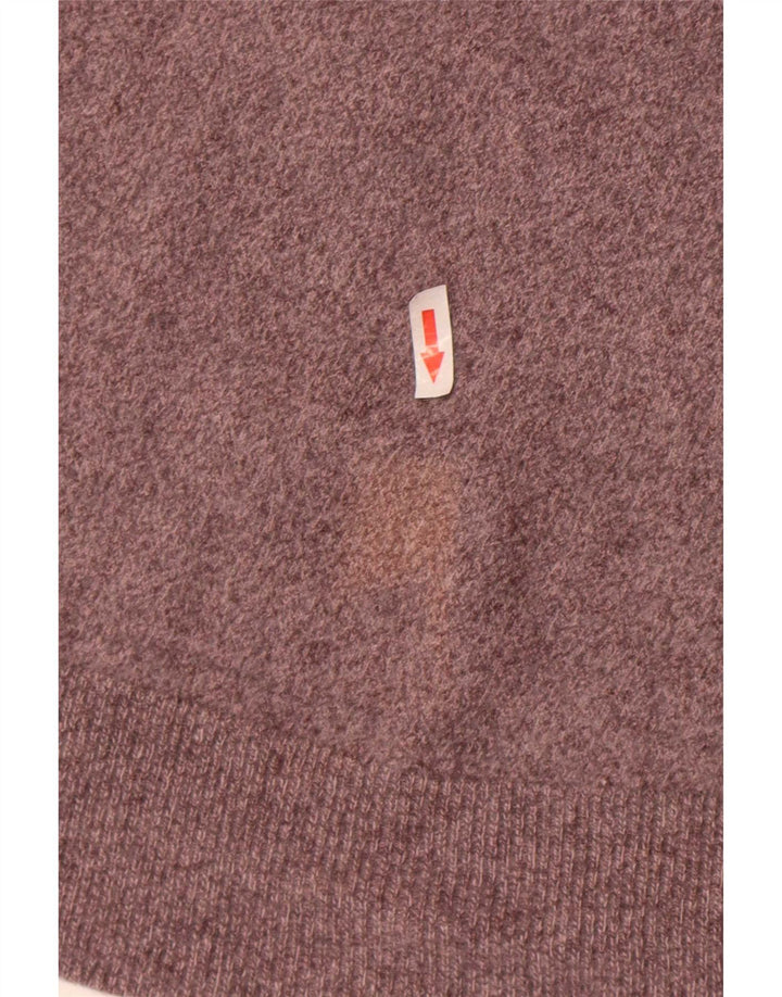 Massimo Dutti Dame Rullehals Sweater UK 8 Lille Grå Uld