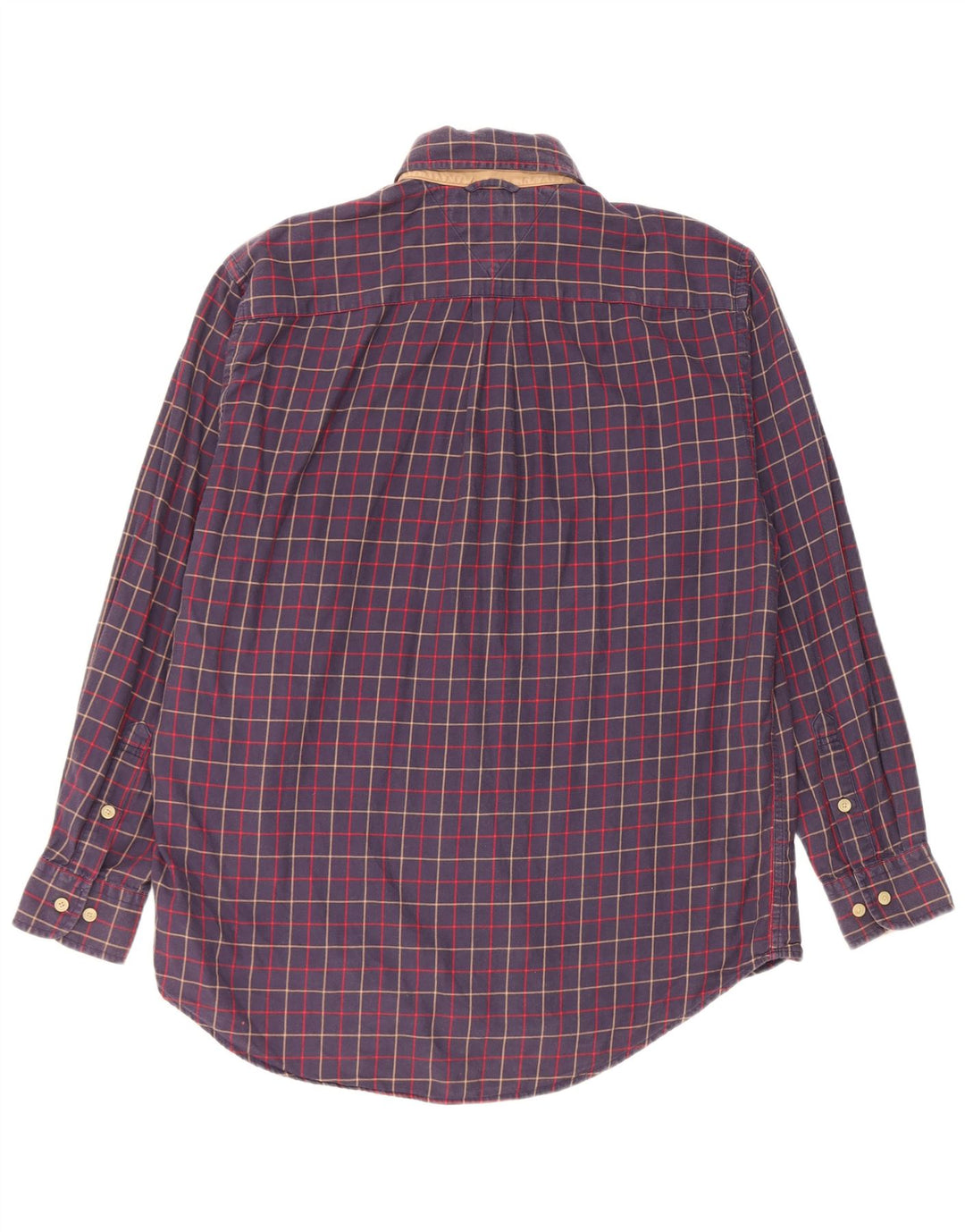 Tommy Hilfiger Flannelskjorte til mænd Lille marineblå ternet bomuld