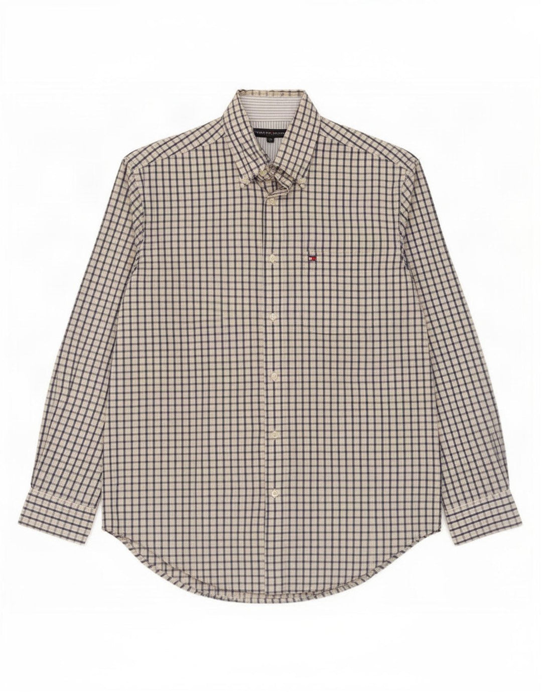 Tommy Hilfiger Herreskjorte Medium Beige Gingham Cotton
