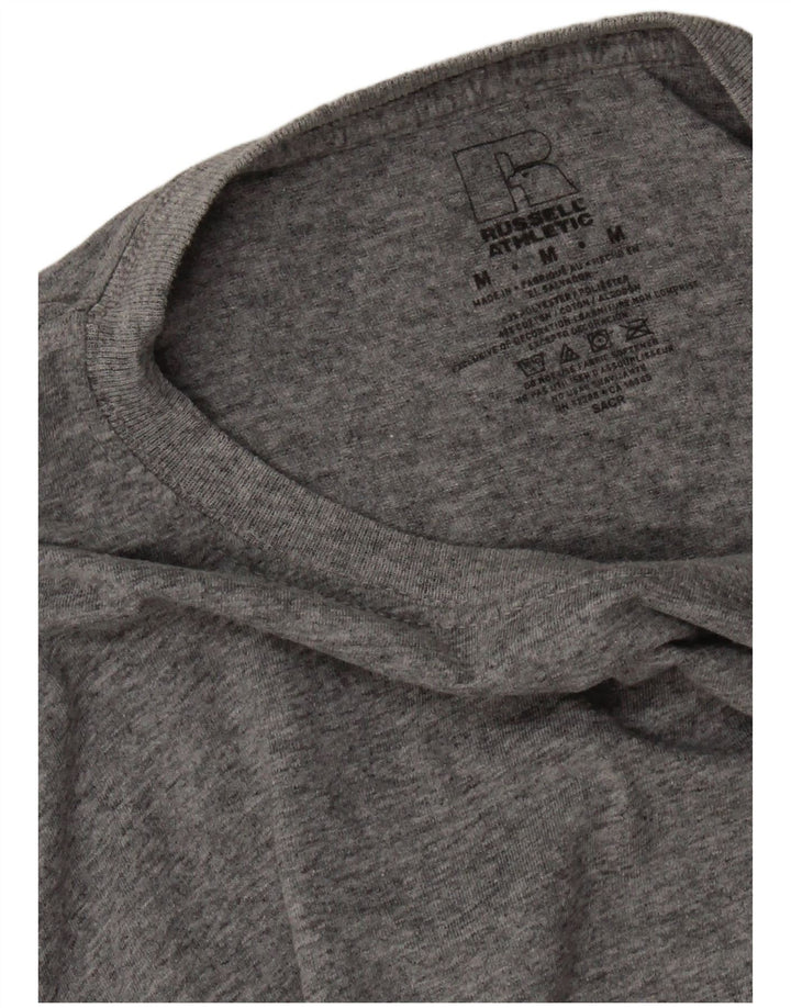 Russell Athletic Herre T-shirt Top Medium Grey Flecked Bomuld