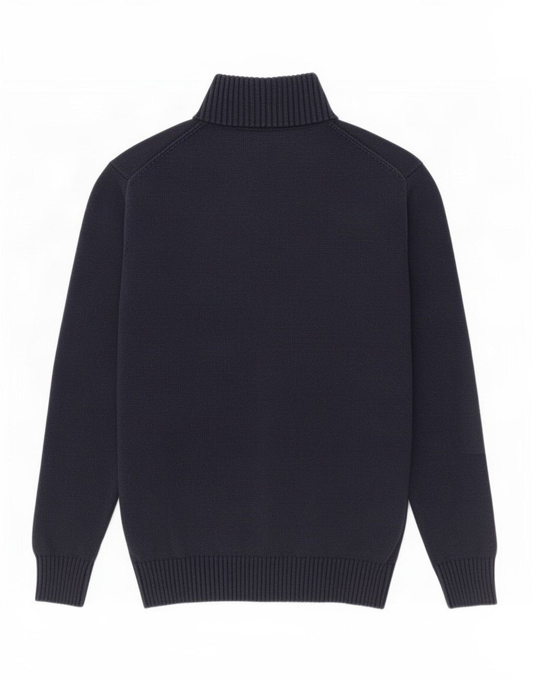 Gant Herre Zip Neck Jumper Sweater Medium Navy Blue Bomuld
