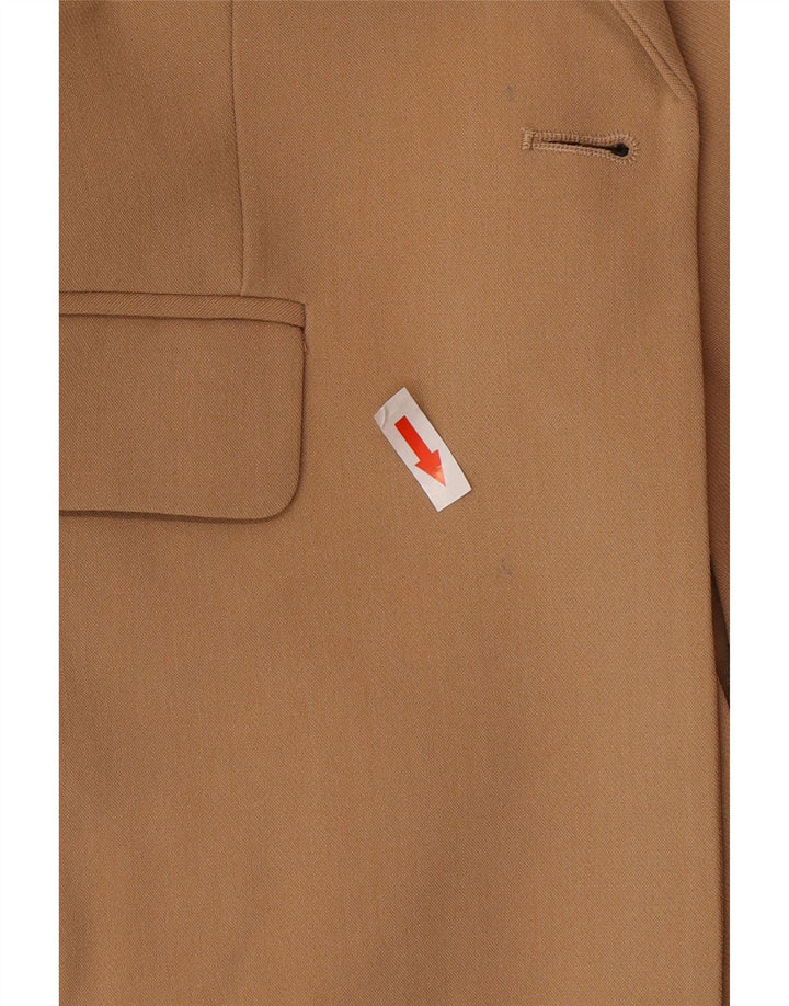 Zara Dame 1-knaps blazerjakke UK 6 XS Beige Polyester