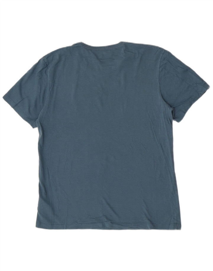Hugo Boss Herre T-Shirt Top Medium Blå Bomuld