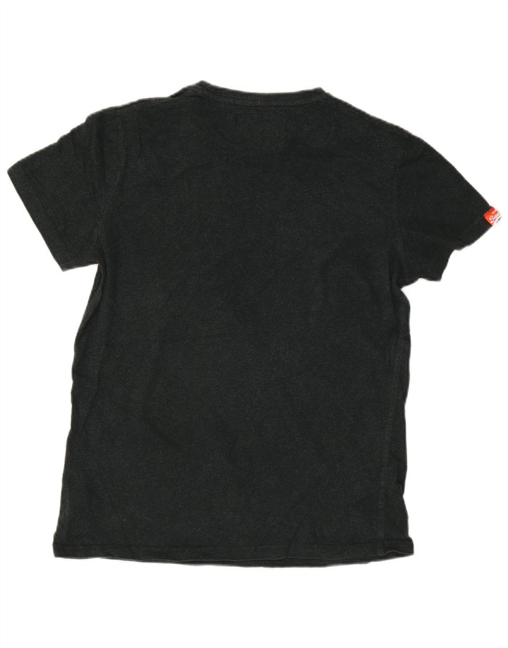 Superdry T-shirt top til mænd, stor sort bomuld