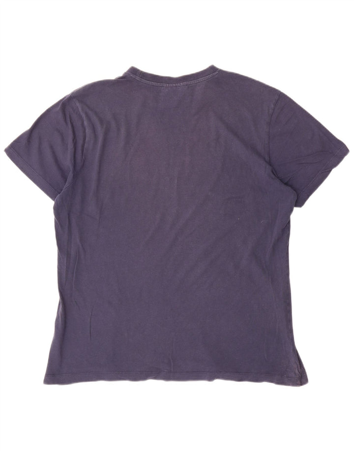 Kappa Herre grafisk T-shirt Top Stor marineblå bomuld
