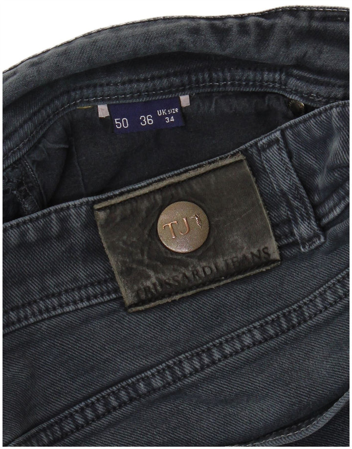 TRUSSARDI Lige jeans til mænd IT 50 Large W34 L28 Blå