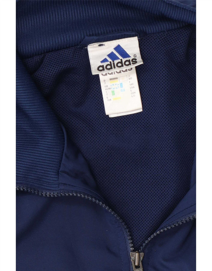 Adidas Træningsdragt til mænd Topjakke UK 42/44 Stor marineblå polyester