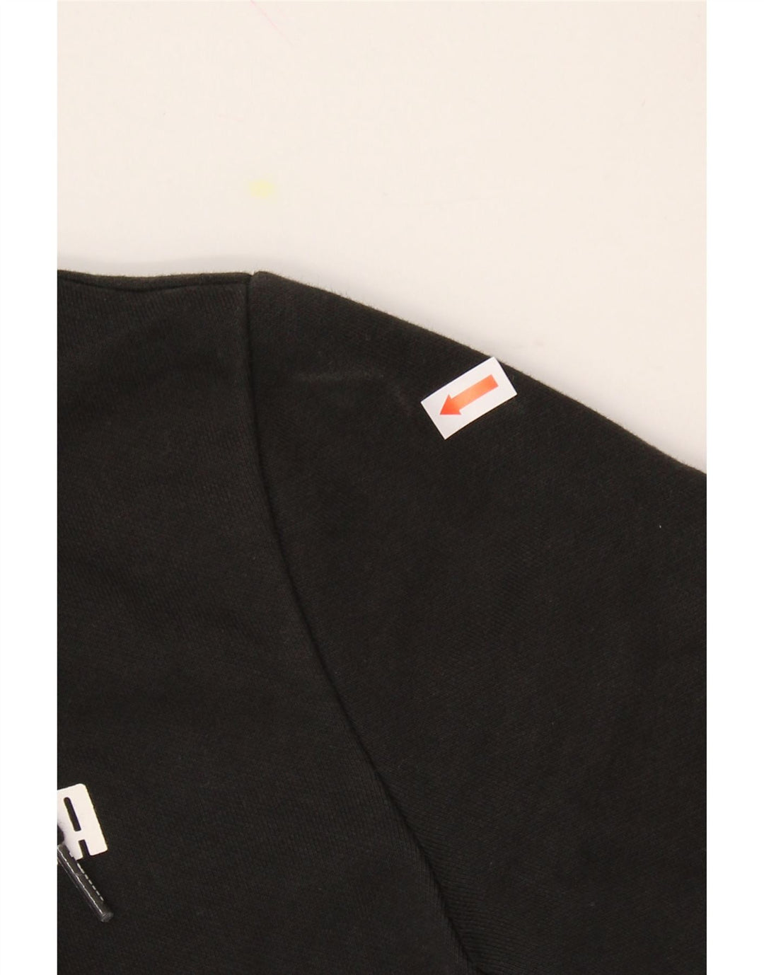 PUMA Womens Zip Hoodie Sweater UK 12 Medium Black Polyester Vintage Puma and Second-Hand Puma from Messina Hembry 