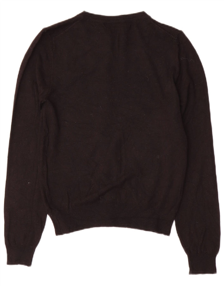 Marks & Spencer Dame Cardigan Sweater UK 8 Small Black Viscose