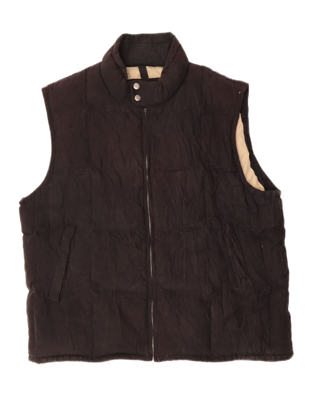 PAL ZILERI Mens Padded Gilet UK 44 2XL Black Polyester