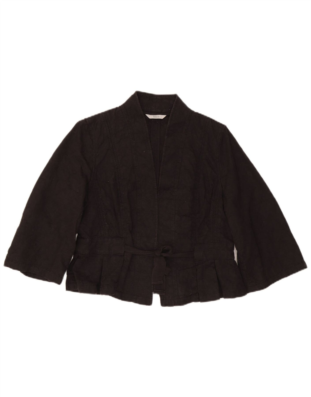 Marks & Spencer Dame 3/4 ærmer Bolero Jacket UK 16 Large Black