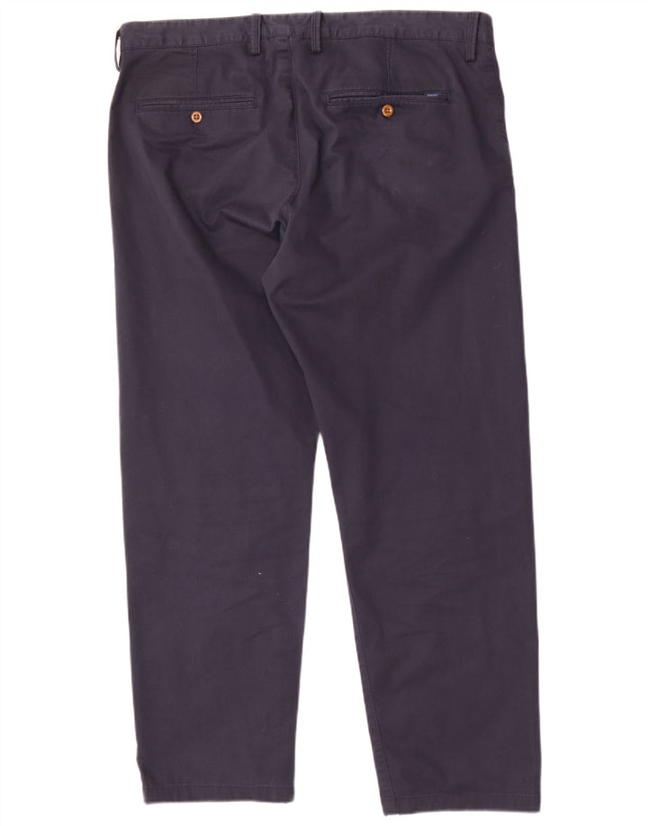Gant Herre Regular Chino Bukser W38 L30 Marineblå Bomuld