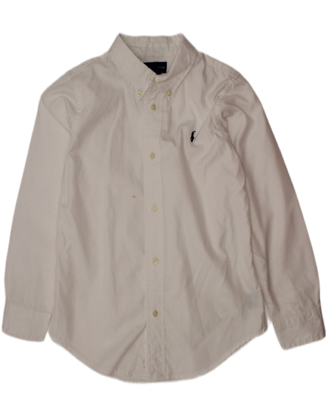 Ralph Lauren drengeskjorte 6-7 år hvid bomuld