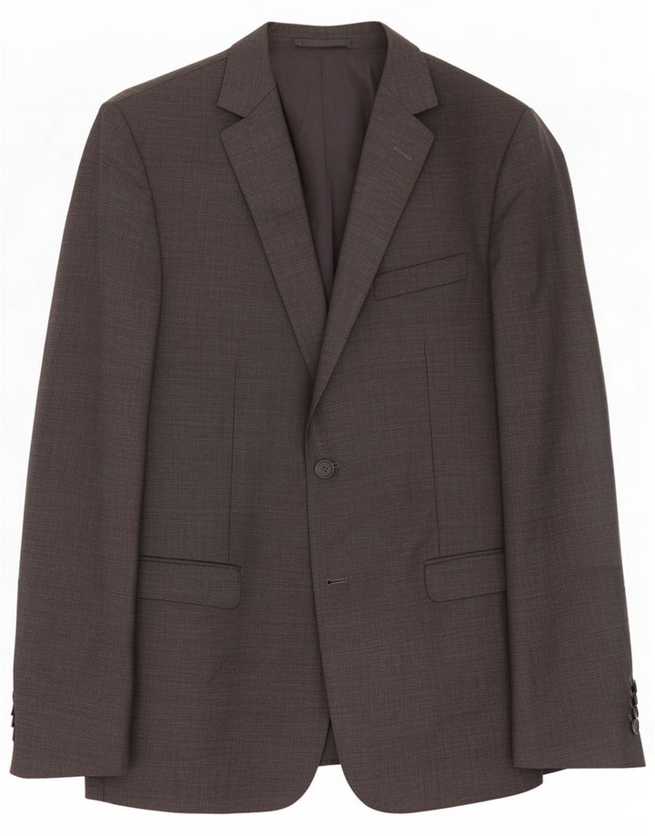 Z ZEGNA Blazerjakke til mænd med 2 knapper IT 52 XL Grå Uld
