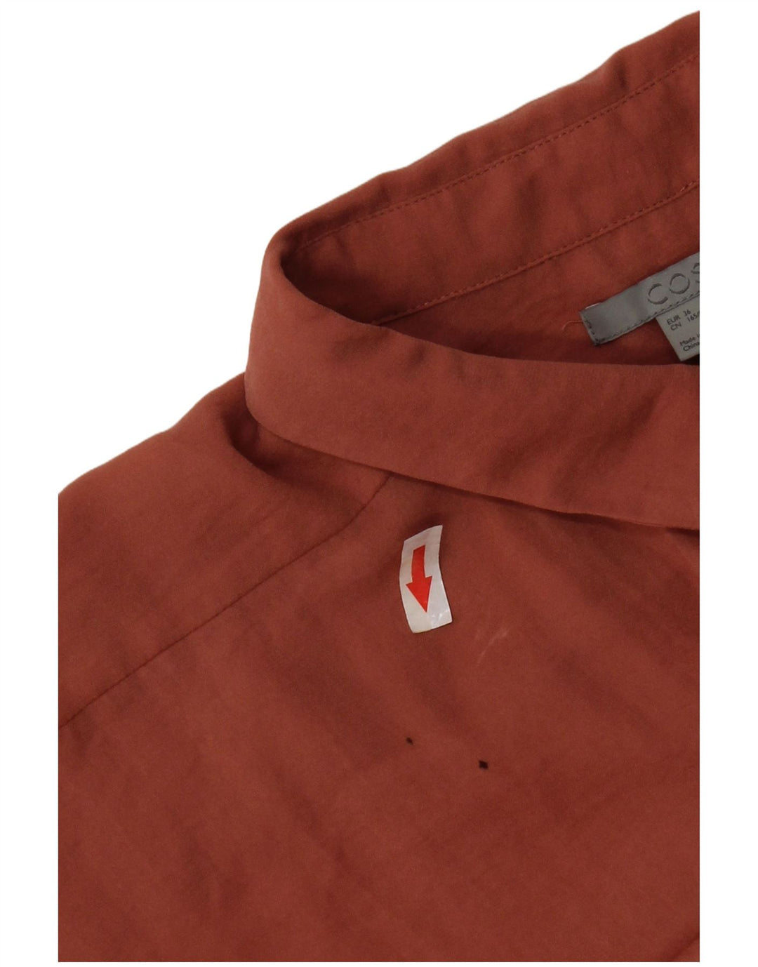 Cos Oversized skjortekjole til kvinder EU 36 Small Orange Polyester