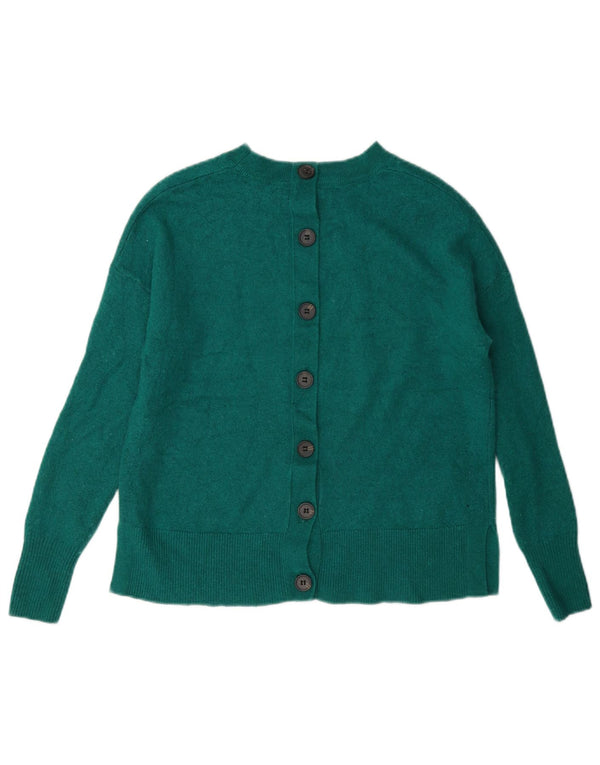 Hobbs dame sweater med rund hals i overstørrelse UK 6 XS Grøn uld