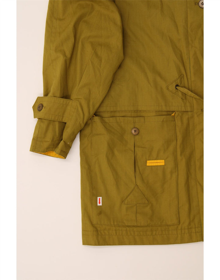 VINTAGE Womens Loose Fit Utility Jacket UK 12 Medium Khaki Vintage Vintage and Second-Hand Vintage from Messina Hembry 