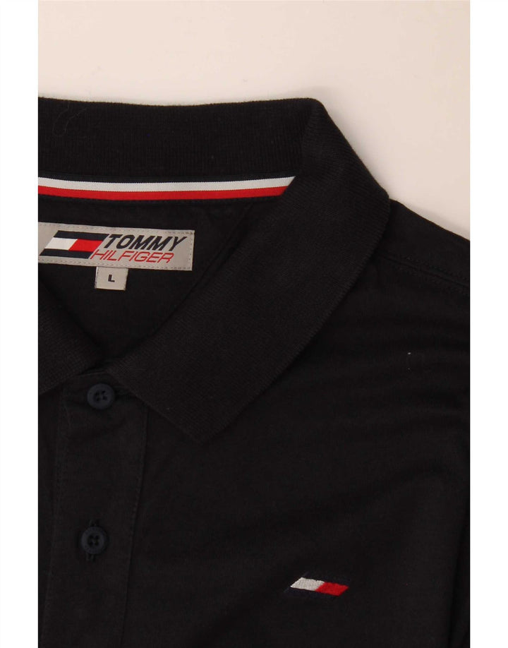 Tommy Hilfiger Herre Polo Shirt Large Navy Blue