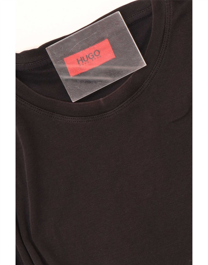Hugo Boss Herre T-Shirt Top 2XL Sort Bomuld