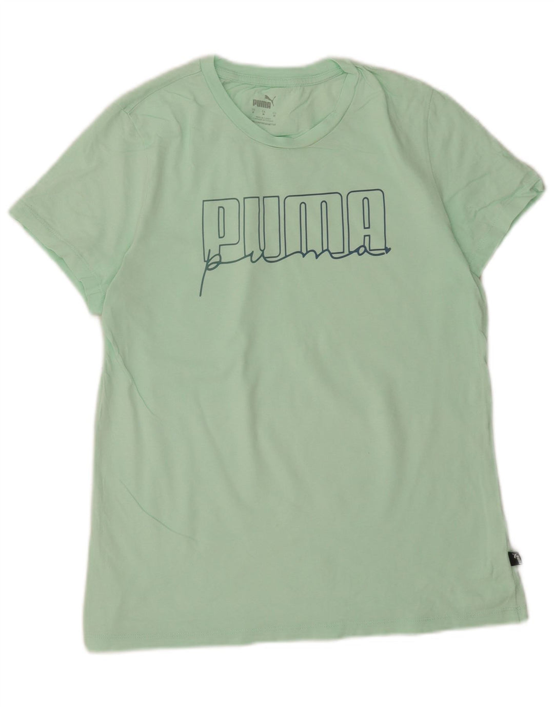 Puma Grafisk T-shirt top til kvinder DK 14 Medium Grøn