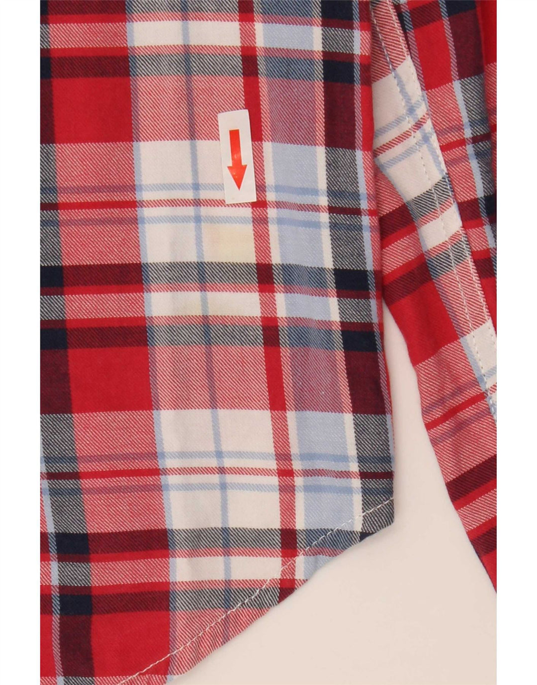 Levi's Dameskjorte UK 14 Medium rød ternet bomuld