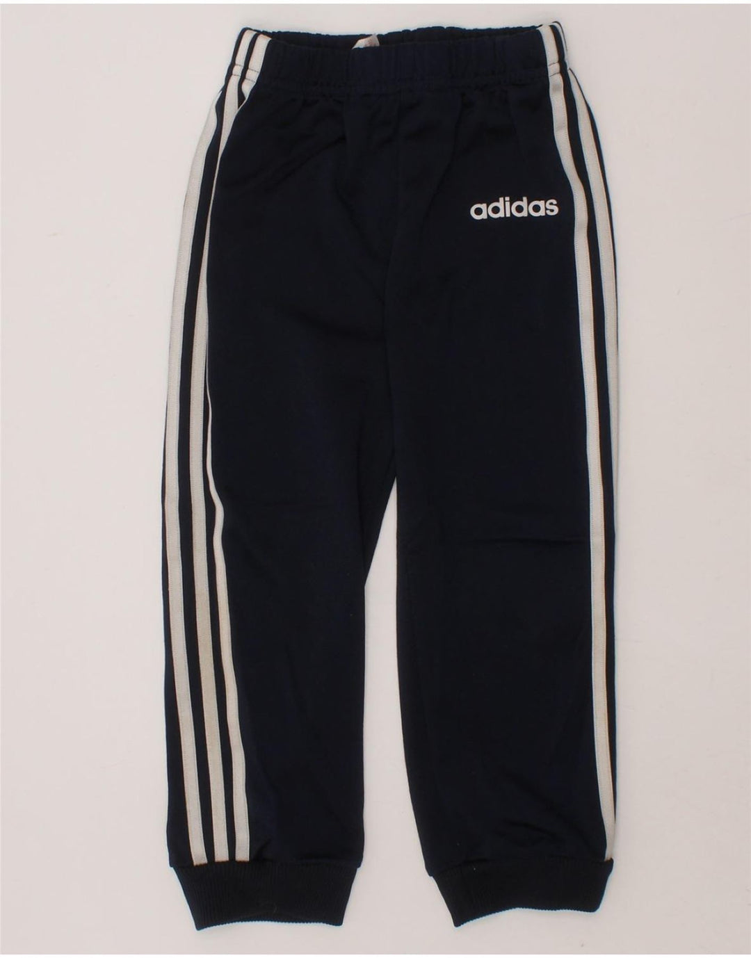 ADIDAS Boys Tracksuit Trousers Joggers 2-3 Years  Navy Blue Polyester Vintage Adidas and Second-Hand Adidas from Messina Hembry 