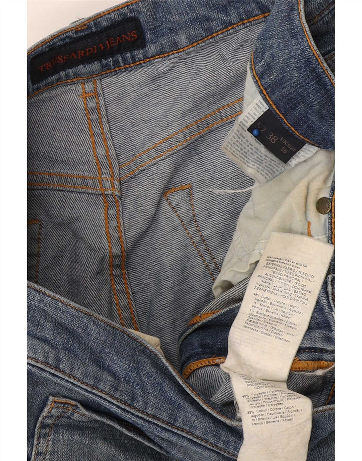 Trussardi Straight Jeans til mænd W36 L32 blå bomuld