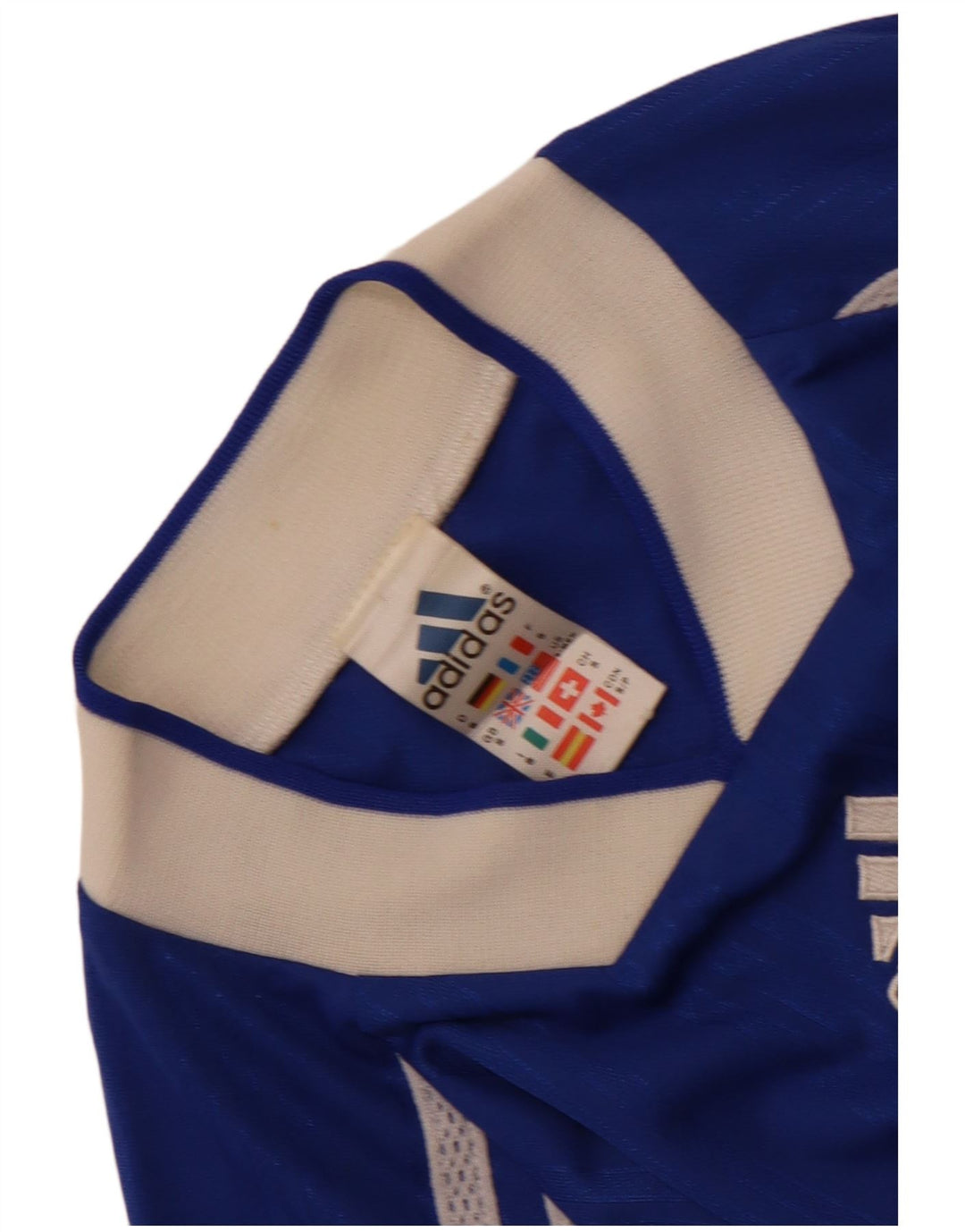 Adidas Herre T-Shirt Top Lille Blå Colourblock Polyester